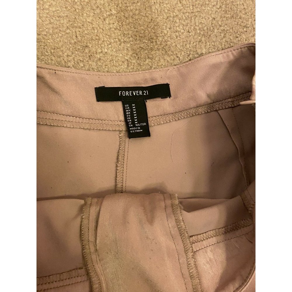 Forever 21 M Pink Blush Creme Tie Up Lace Preppy Dainty Shorts With Pockets - Picture 7 of 9
